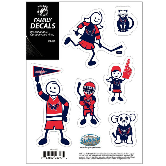 Washington Capitals�� Family Decal Set Small (SSKG) - 757 Sports Collectibles