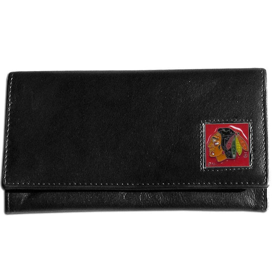 Chicago Blackhawks�� Leather Women's Wallet (SSKG) - 757 Sports Collectibles