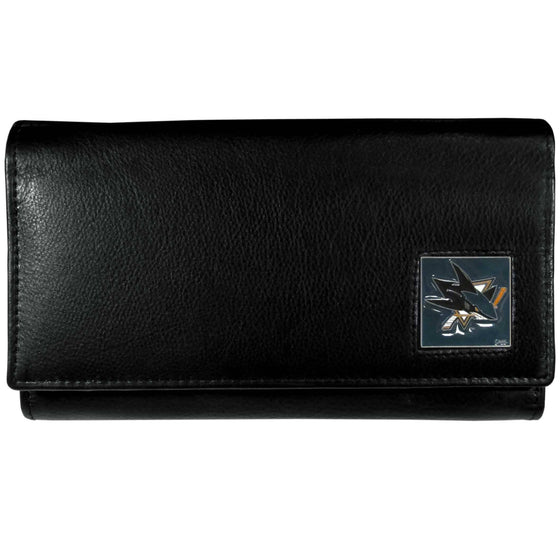 San Jose Sharks�� Leather Women's Wallet (SSKG) - 757 Sports Collectibles
