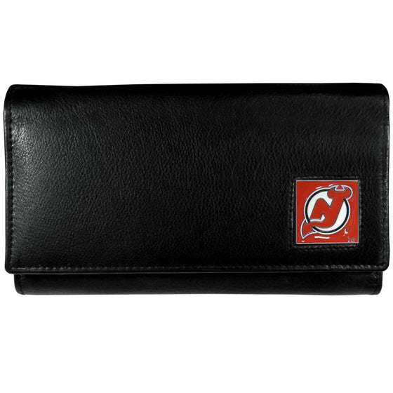 New Jersey Devils�� Leather Women's Wallet (SSKG) - 757 Sports Collectibles