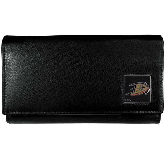 Anaheim Ducks�� Leather Women's Wallet (SSKG) - 757 Sports Collectibles