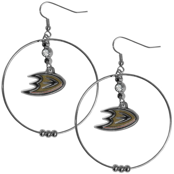 Anaheim Ducks�� 2 Inch Hoop Earrings (SSKG) - 757 Sports Collectibles