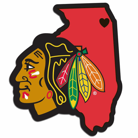 Chicago Blackhawks�� Home State Decal (SSKG) - 757 Sports Collectibles