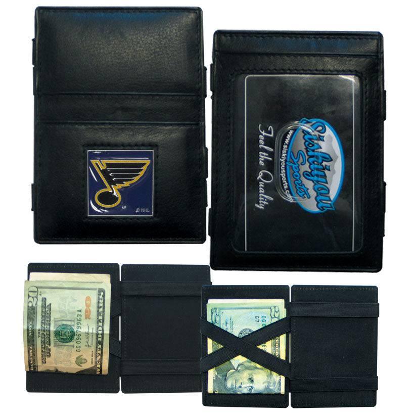 St. Louis Blues�� Leather Jacob's Ladder Wallet (SSKG) - 757 Sports Collectibles