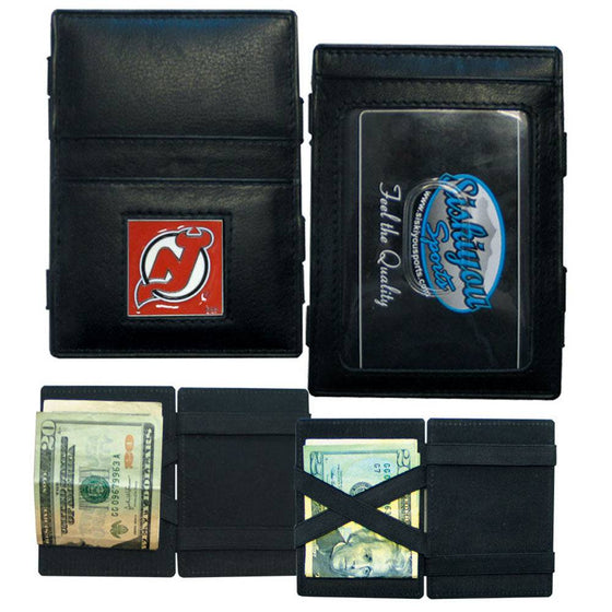 New Jersey Devils�� Leather Jacob's Ladder Wallet (SSKG) - 757 Sports Collectibles