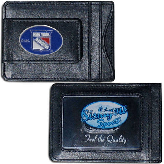 New York Rangers�� Leather Cash & Cardholder (SSKG) - 757 Sports Collectibles