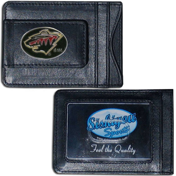 Minnesota Wild�� Leather Cash & Cardholder (SSKG) - 757 Sports Collectibles
