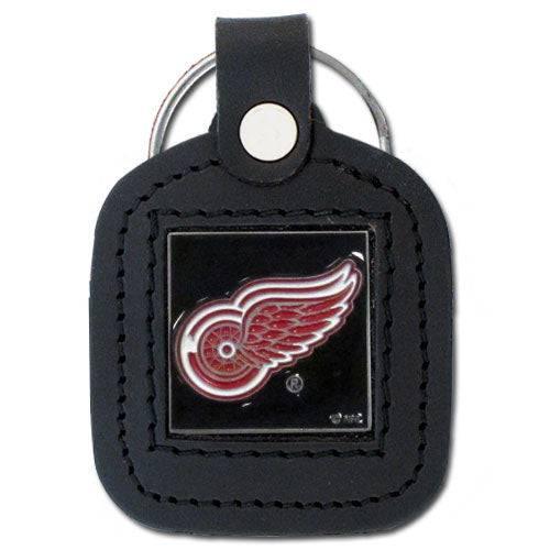 Detroit Red Wings�� Square Leatherette Key Chain (SSKG) - 757 Sports Collectibles