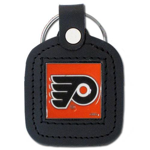 Philadelphia Flyers�� Square Leatherette Key Chain (SSKG) - 757 Sports Collectibles