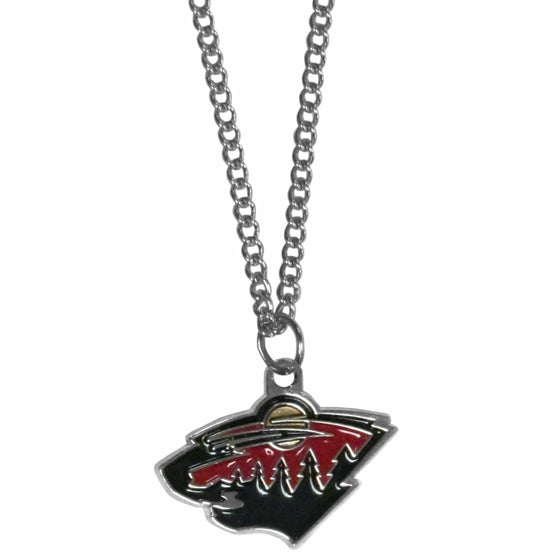 Minnesota Wild�� Chain Necklace with Small Charm (SSKG) - 757 Sports Collectibles
