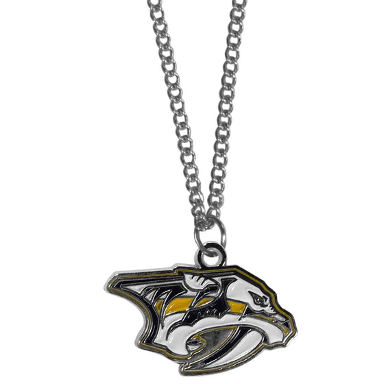 Nashville Predators�� Chain Necklace with Small Charm (SSKG) - 757 Sports Collectibles