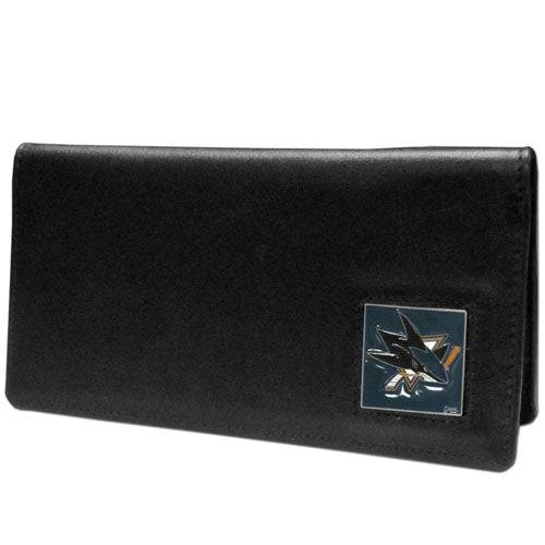 San Jose Sharks�� Leather Checkbook Cover (SSKG) - 757 Sports Collectibles