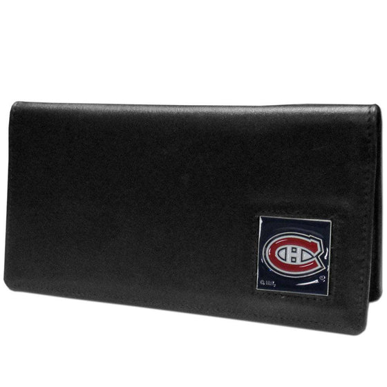 Montreal Canadiens�� Leather Checkbook Cover (SSKG) - 757 Sports Collectibles