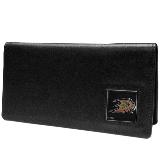 Anaheim Ducks�� Leather Checkbook Cover (SSKG) - 757 Sports Collectibles