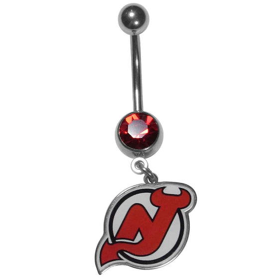 New Jersey Devils�� Steel Navel Ring (SSKG) - 757 Sports Collectibles