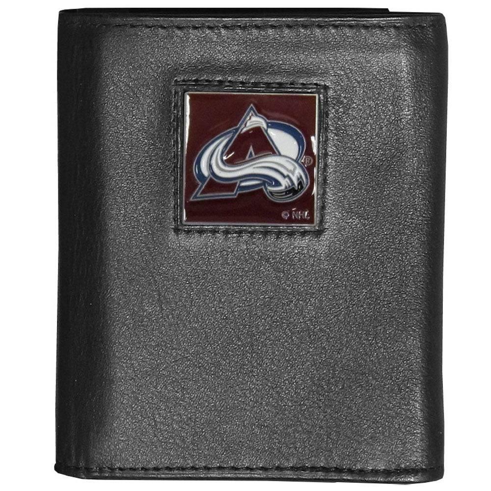 Colorado Avalanche�� Deluxe Leather Tri-fold Wallet Packaged in Gift Box (SSKG) - 757 Sports Collectibles