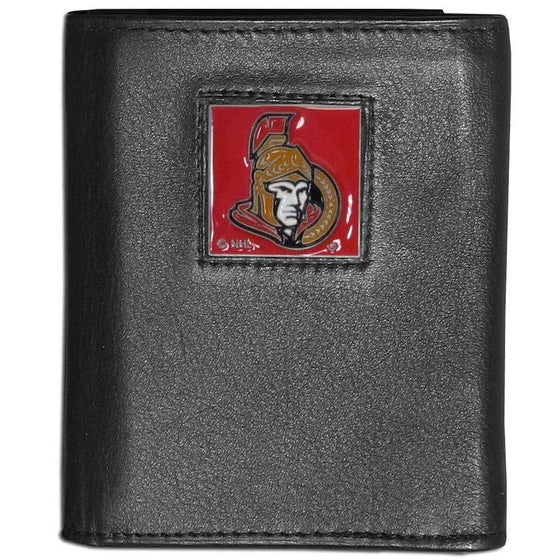 Ottawa Senators�� Leather Tri-fold Wallet (SSKG) - 757 Sports Collectibles