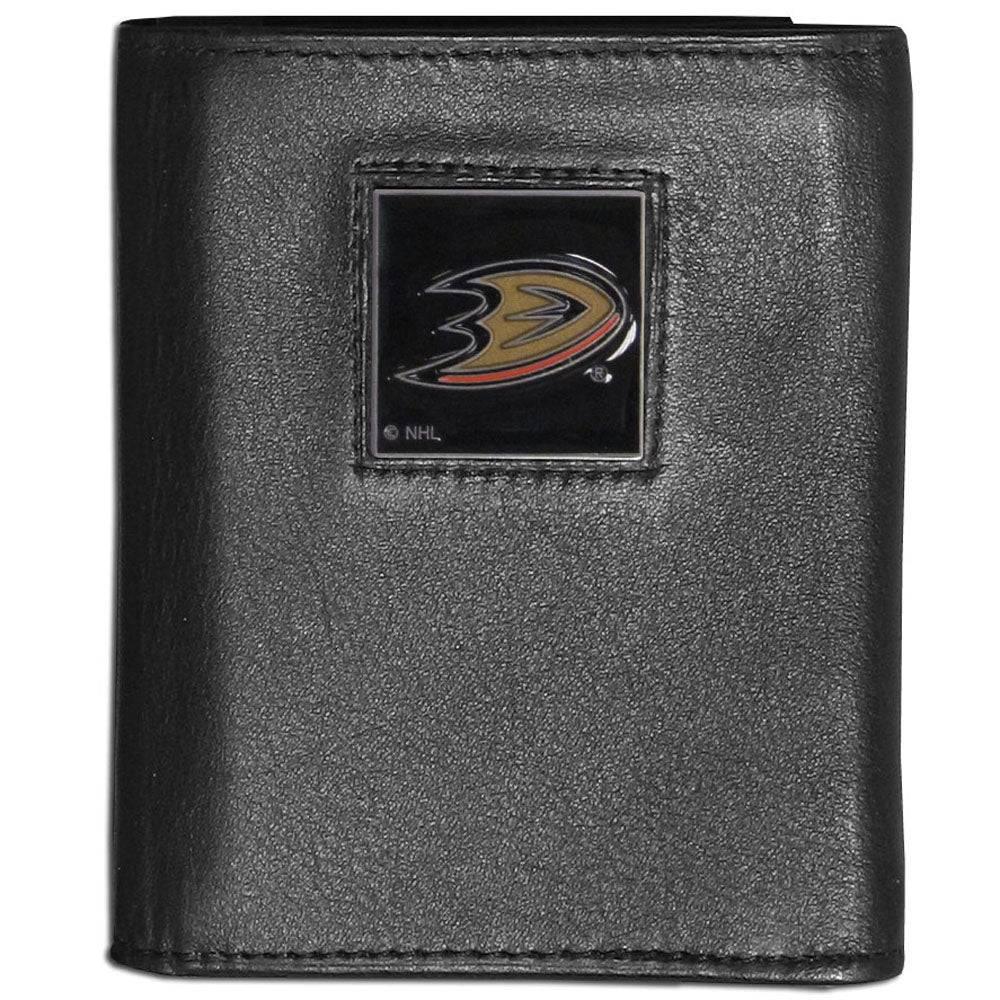 Anaheim Ducks�� Leather Tri-fold Wallet (SSKG) - 757 Sports Collectibles