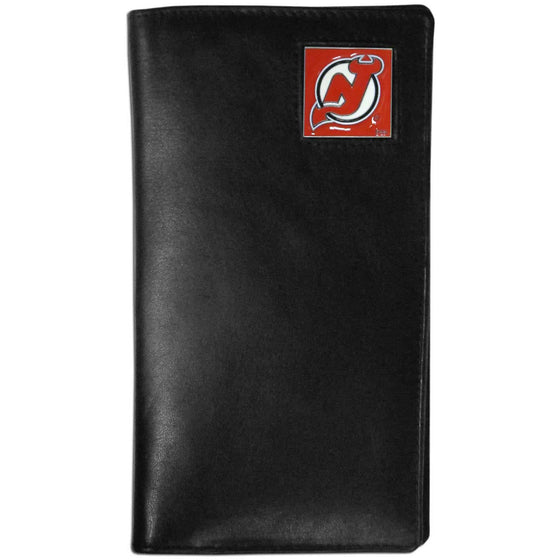 New Jersey Devils�� Leather Tall Wallet (SSKG) - 757 Sports Collectibles