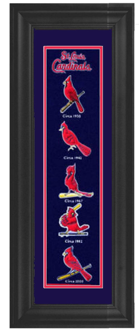 St. Louis Cardinals Framed Heritage Banner 12x34 - 757 Sports Collectibles