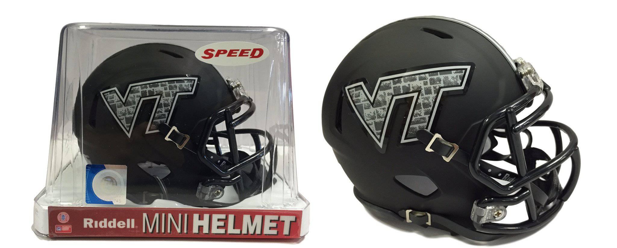 cheap ncaa mini football helmets NCAA Virginia Tech VT Hokies Hokie Stone Battle at Bristol Speed Mini – 757  Sports Collectibles