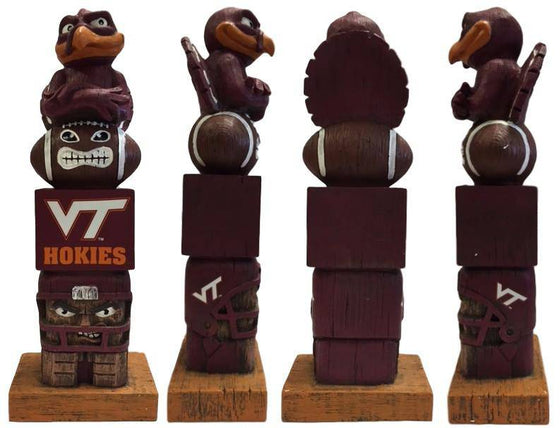 NCAA Virginia Tech Hokies Tiki Totem Pole Mascot Figurine Statues - 757 Sports Collectibles