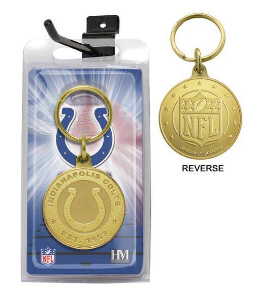 Indianapolis Colts Bronze Bullion Keychain (HM) - 757 Sports Collectibles