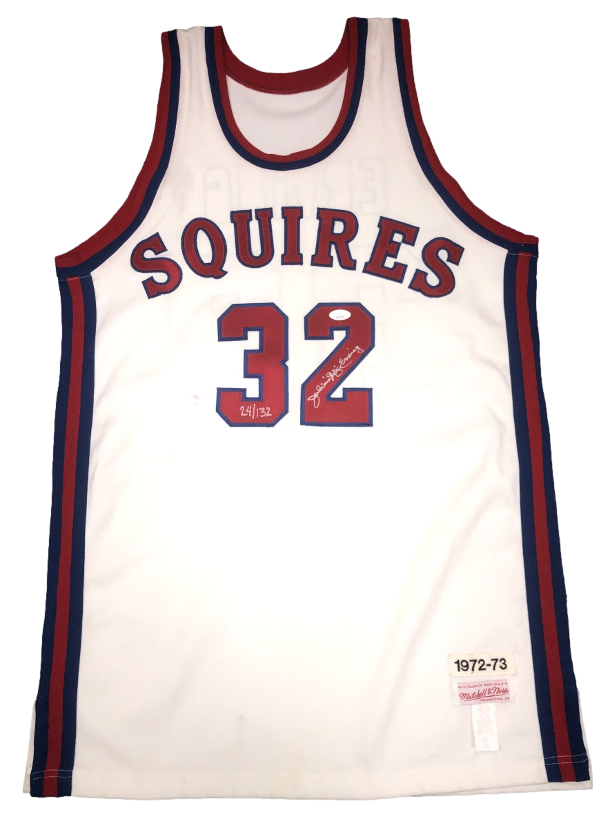 Virginia Squires Julius Erving Signed Autograph Mitchell & Ness Stitched Jersey - JSA COA - 757 Sports Collectibles