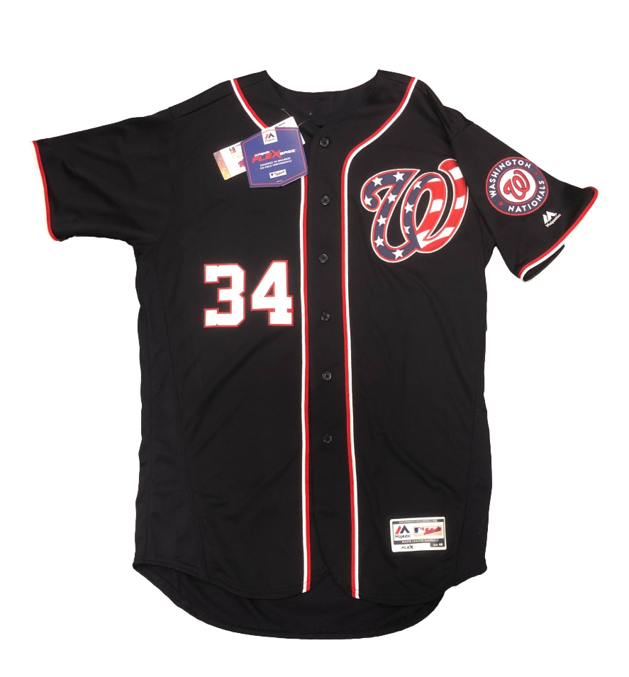 Washington National Bryce Harper Signed Autograph Majestic Cool Base Jersey - MLB Auth Holo - 757 Sports Collectibles