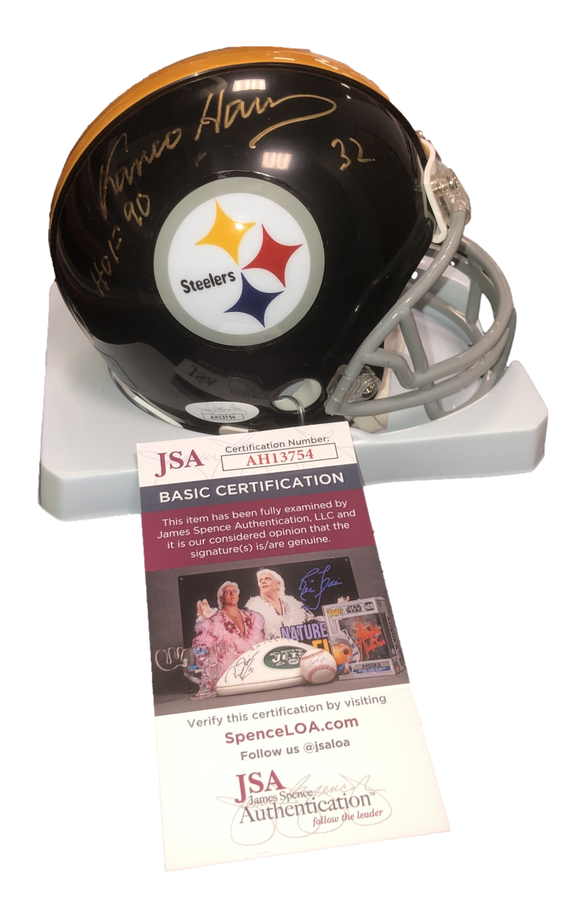 Pittsburgh Steelers Franco Harris Signed Auto Mini Helmet  - JSA COA - 757 Sports Collectibles