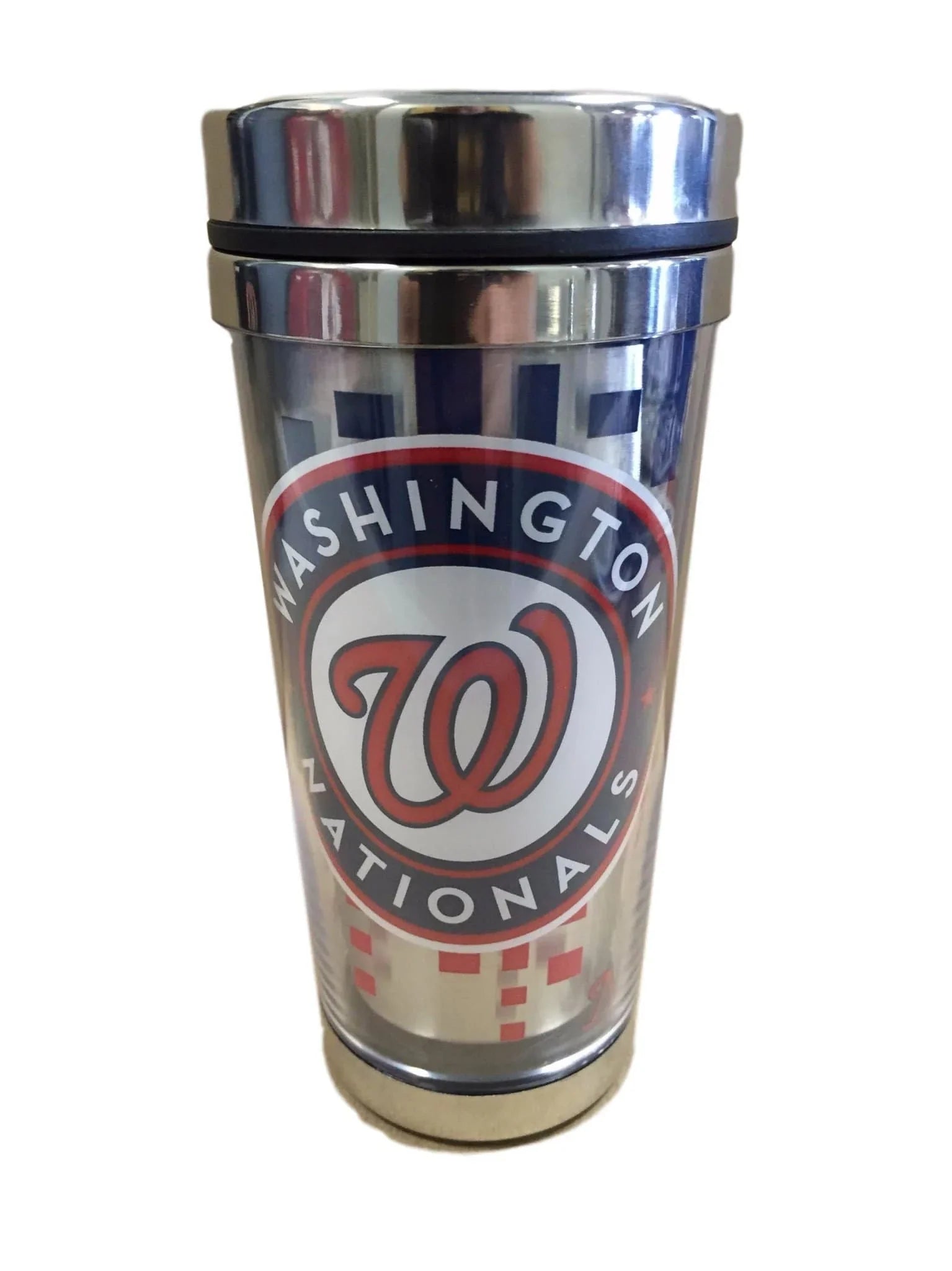 MLB Washington Nationals Stainless & Acrylic Travel Tumbler with Slider Lid - 757 Sports Collectibles