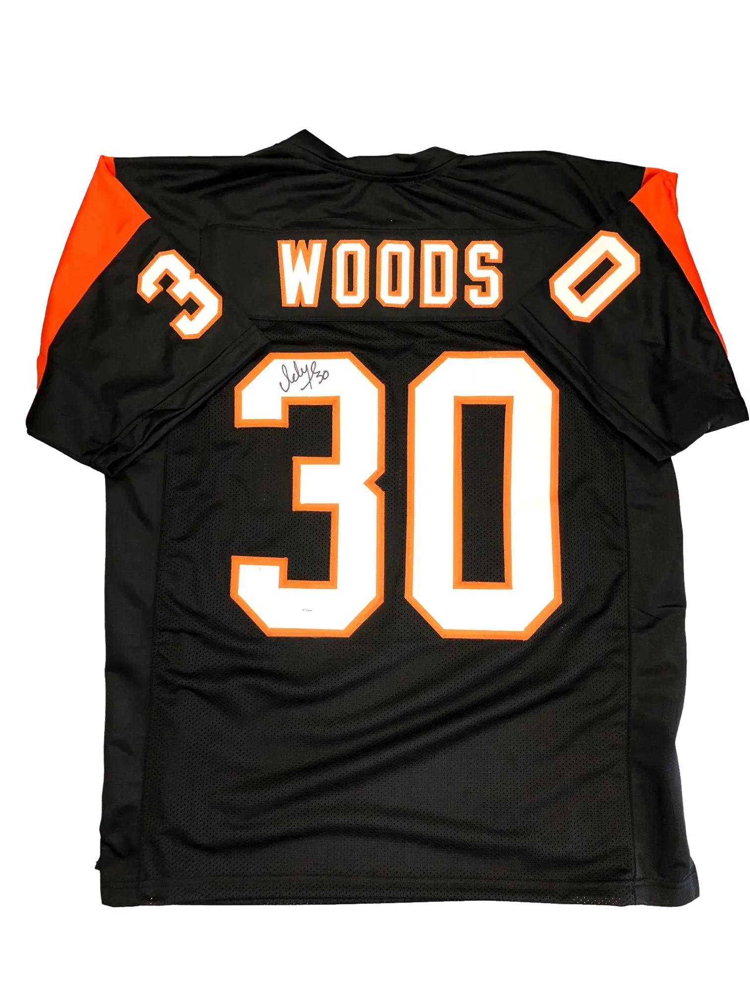 Cincinnati Bengals Ickey Woods Signed Auto Custom Blk Jersey JSA COA - 757 Sports Collectibles