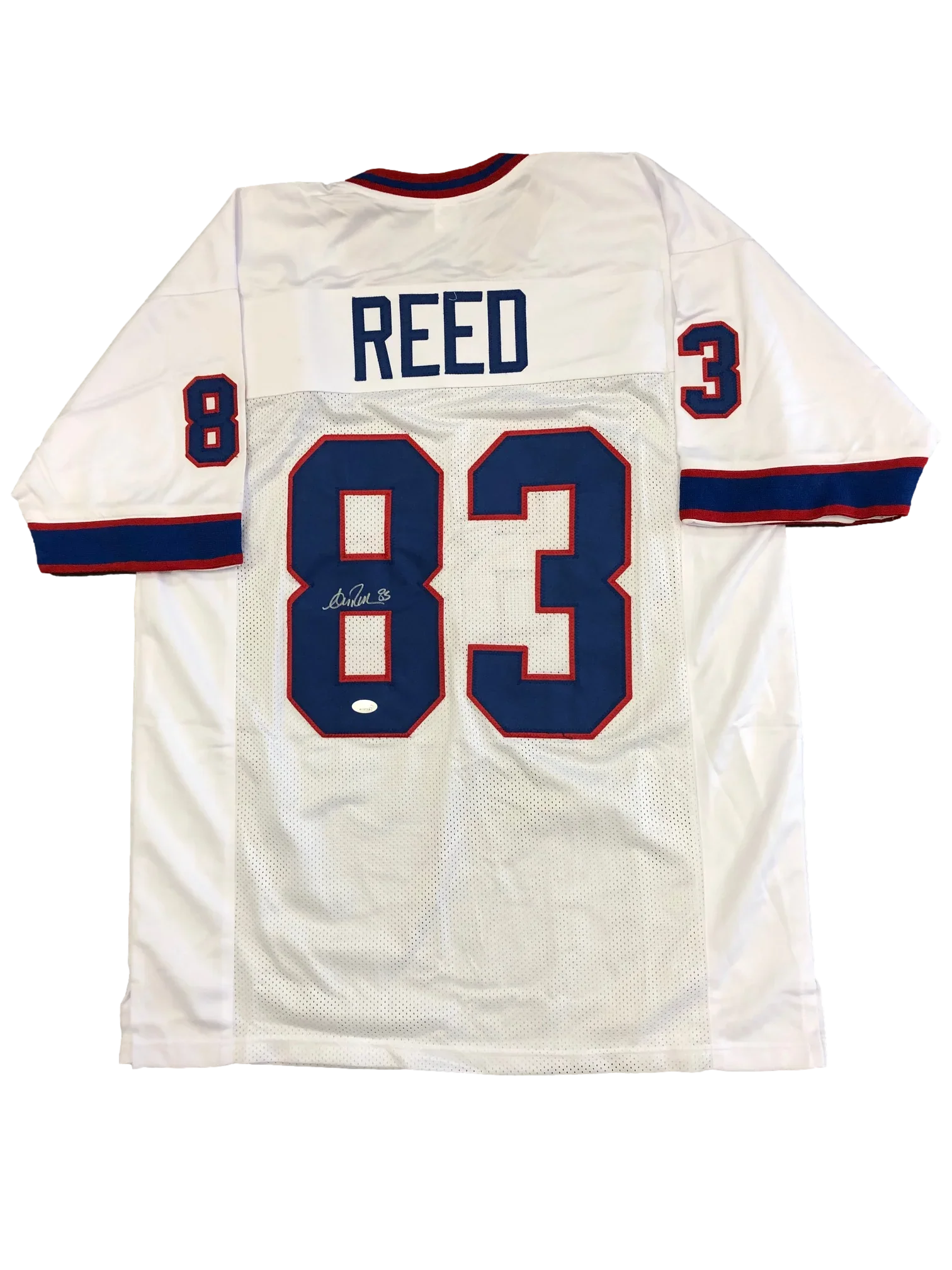 Buffalo Bills Andre Reed Signed Auto Custom White Jersey JSA COA - 757 Sports Collectibles