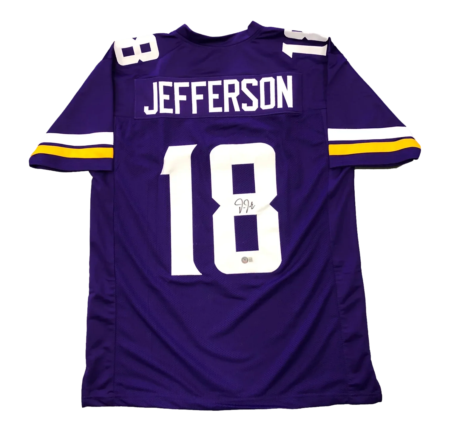 Minnesota Vikings Justin Jefferson Signed Auto Custom Purple Jersey BAS COA - 757 Sports Collectibles