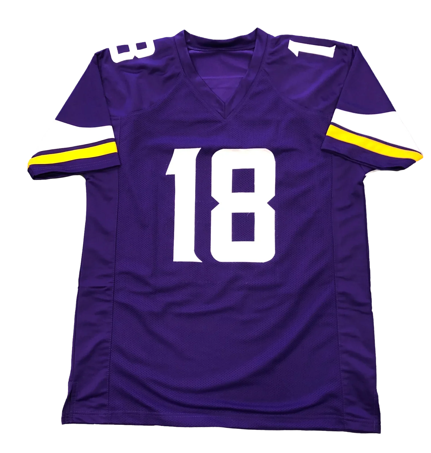 Minnesota Vikings Justin Jefferson Signed Auto Custom Purple Jersey BAS COA - 757 Sports Collectibles