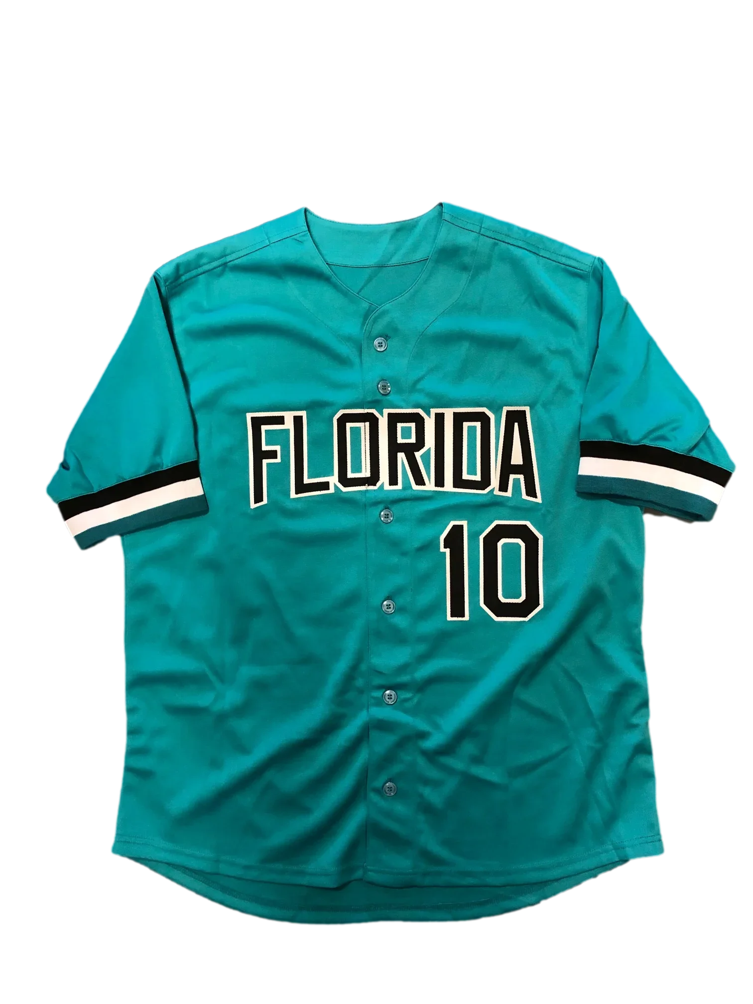 Florida Marlins Gary Sheffield Signed Auto Custom Green Jersey JSA COA - 757 Sports Collectibles