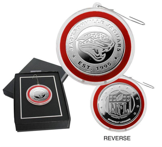 Jacksonville Jaguars Silver Coin Ornament (HM) - 757 Sports Collectibles