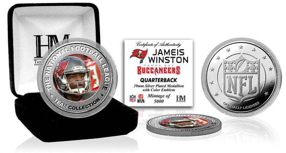 Tampa Bay Bucs Jameis Winston Silver Color Coin (HM) - 757 Sports Collectibles