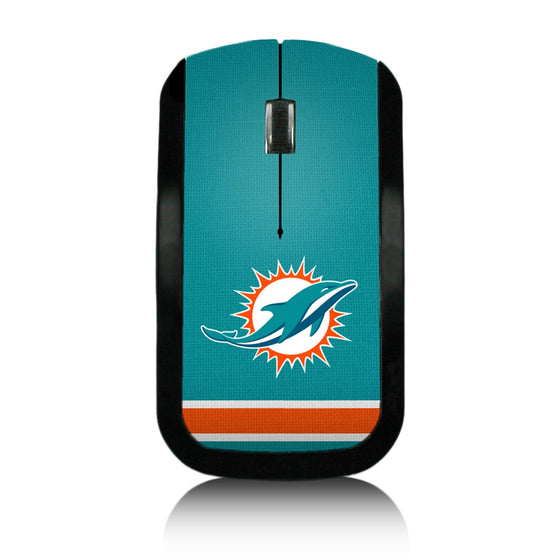 Miami Dolphins Stripe Wireless USB Mouse - 757 Sports Collectibles