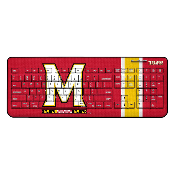 Maryland Terrapins Stripe Wireless USB Keyboard-0