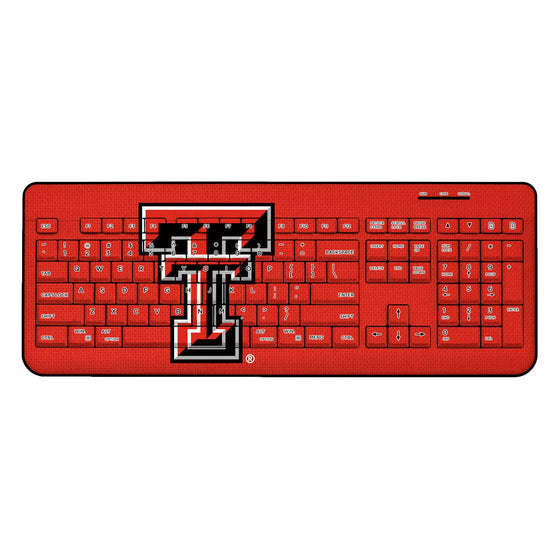 Texas Tech Red Raiders Solid Wireless USB Keyboard-0