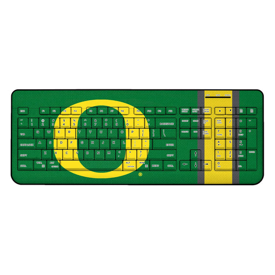 Oregon Ducks Stripe Wireless USB Keyboard-0