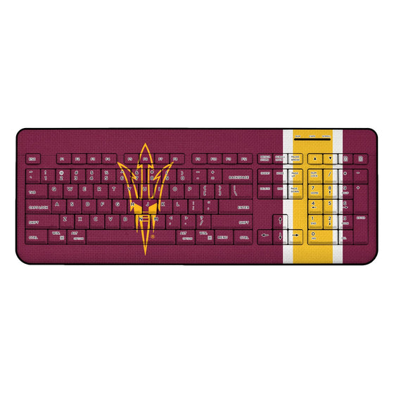 Arizona State Sun Devils Stripe Wireless USB Keyboard-0