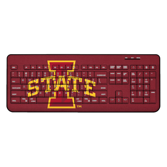 Iowa State Cyclones Solid Wireless USB Keyboard-0