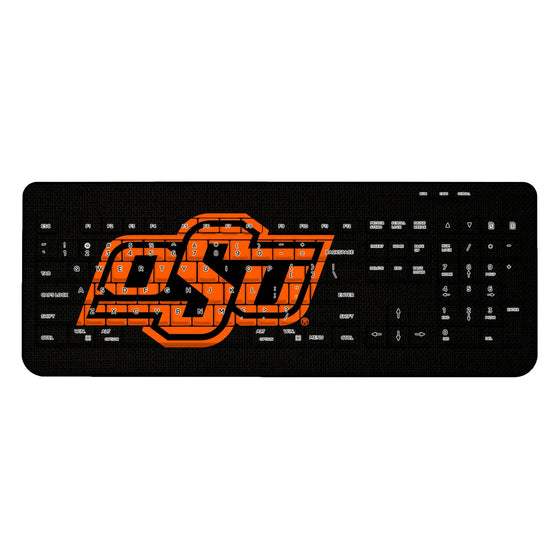 Oklahoma State Cowboys Solid Wireless USB Keyboard-0