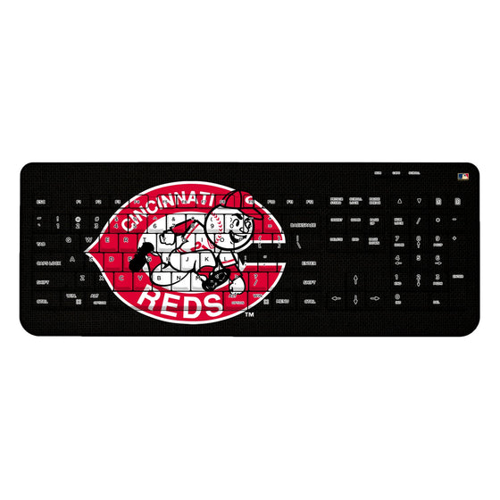 Cincinnati Reds 1978-1992 - Cooperstown Collection Solid Wireless USB Keyboard - 757 Sports Collectibles