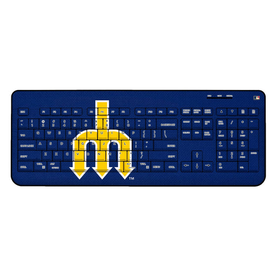 Seattle Mariners 1977-1980 - Cooperstown Collection Solid Wireless USB Keyboard - 757 Sports Collectibles