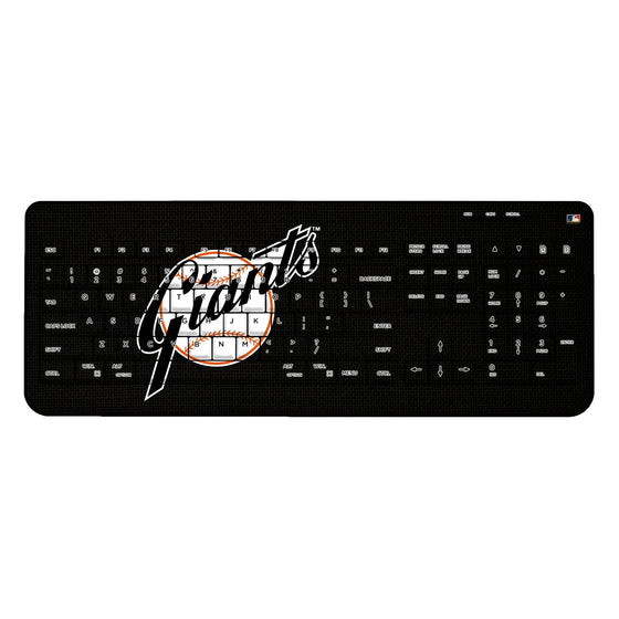 San Francisco Giants 1958-1967 - Cooperstown Collection Solid Wireless USB Keyboard - 757 Sports Collectibles