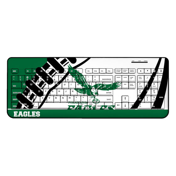 Philadelphia Eagles 1973-1995 Historic Collection Passtime Wireless USB Keyboard - 757 Sports Collectibles