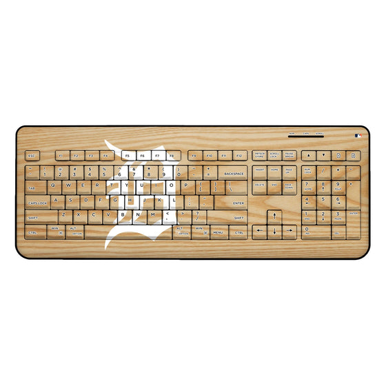 Detroit Tigers Tigers Wood Bat Wireless USB Keyboard - 757 Sports Collectibles